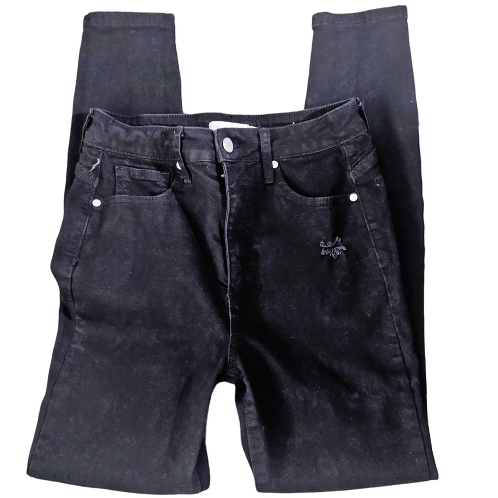 Shoe Dazzle High Rise Black Jeans